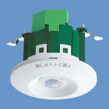 パナソニック 配線器具【WTK2411K】(天井取付) 熱線センサ付自動スイッチ 親器・蛍白両用 (検知後連続点灯時間約10秒-30分可変形) 明るさセンサ付 (ホワイト)