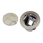 パナソニック 配線器具【DUM7002MH】グレーメタリック 住宅用フロアコンラウンド 弱電用 ブランク １コ口(取付枠付) ケーブル工事用 はさみ込み固定仕様
