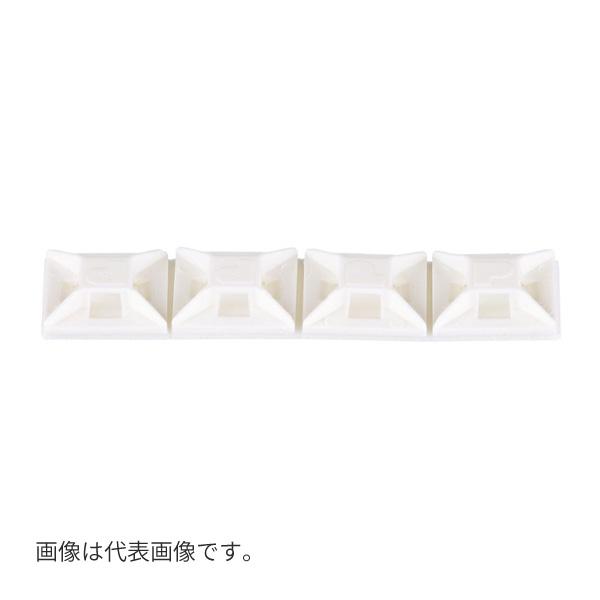 Яパンドウィット 【ABM1M-A-M(1000個)】結束バンド固定具 粘着テープ付き 4方向挿入タイプ ナイロン6.6 白