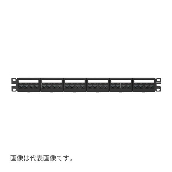 Яパンドウィット 【CPPKL6ATG24WBL】Cat6A モジュラーパッチパネルキット (4ポートフェースプレートタイプ) ストレート ポート数:24 ラックユニット数:1U