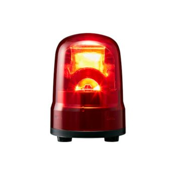 Яパトライト 【SKH-M2T-R】赤 回転灯 モータ回転 AC100-240V φ100mm 配線：プッシュイン端子台 ブザーなし