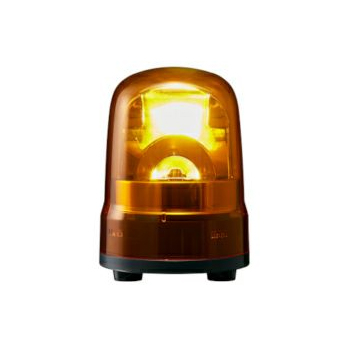 Яパトライト 【SKH-M2T-Y】黄 回転灯 モータ回転 AC100-240V φ100mm 配線：プッシュイン端子台 ブザーなし
