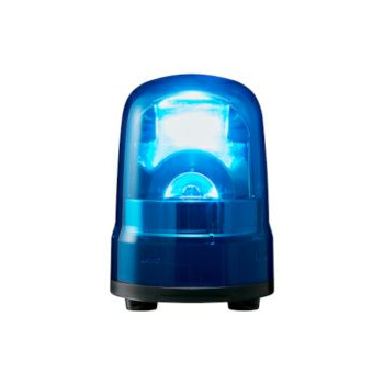 Яパトライト 【SKH-M2-B】青 回転灯 モータ回転 AC100V φ100mm 配線：ACプラグ付コード ブザーなし
