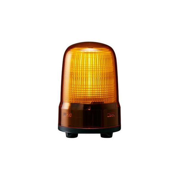 Яパトライト 【SL08-M2JN-Y】黄 表示灯 AC100-240V φ80mm 3点ボルト足取付 ブザーなし
