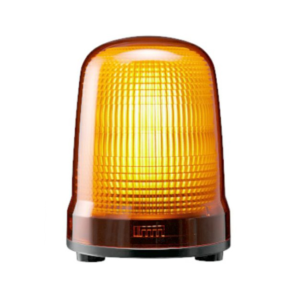 Яパトライト 【SL15-M2JN-Y】黄 表示灯 AC100-240V φ150mm 3点ボルト足取付 ブザーなし