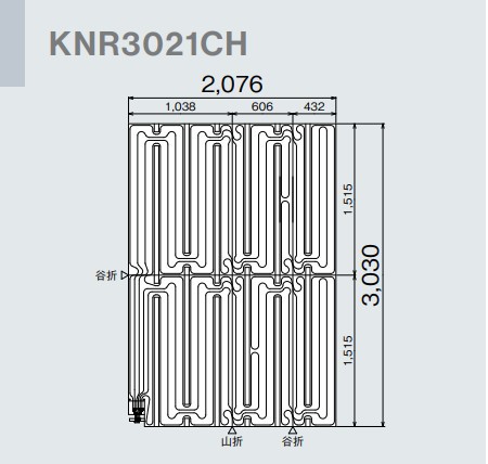 ###リンナイ 床暖房【KNR3021CH】(26-3880) リフォーム向け 3回路 5.5mm厚小根太入り温水マット (旧品番 KNR3021C)〔GB〕