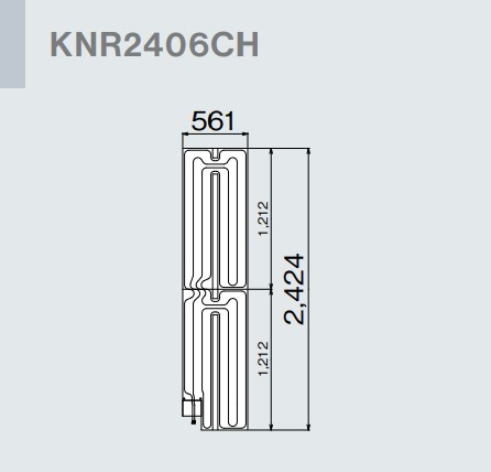 ●リンナイ 床暖房【KNR2406CH】(26-4088) リフォーム向け 1回路 5.5mm厚小根太入り温水マット (旧品番 KNR2406C)〔GB〕