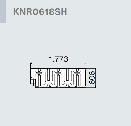 ###リンナイ 床暖房【KNR0618SH】(26-4097) リフォーム向け 1回路 5.5mm厚小根太入り温水マット (旧品番 KNR0618S)〔GB〕