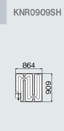 ###リンナイ 床暖房【KNR0909SH】(26-4118) リフォーム向け 1回路 5.5mm厚小根太入り温水マット (旧品番 KNR0909S)〔GB〕