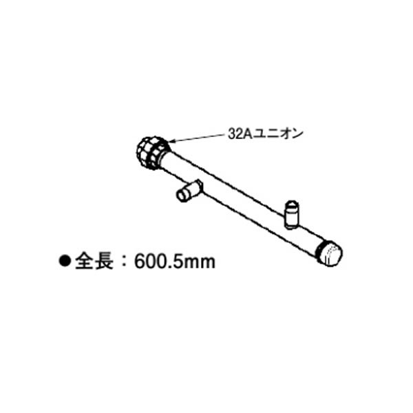 リンナイ 部材【UOP-SE50GHS-2W32A】(23-5779) ガス配管セット2W32 2台前後設置専用(32A) Uボルトセット付〔GH〕