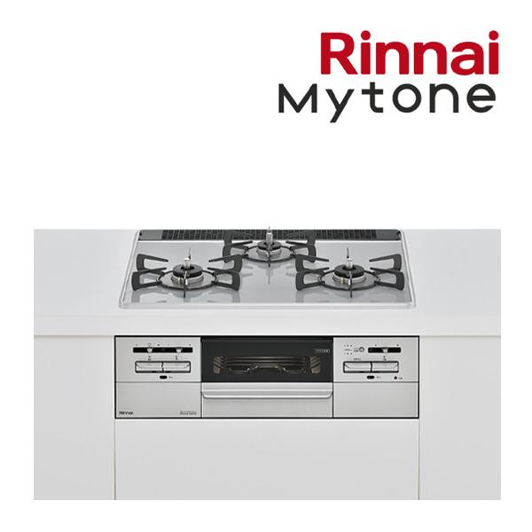 π●リンナイ 【RS31W35P49DVW】ガスビルトインコンロ ミストグレー Mytone(マイトーン) パールクリスタル 標準幅60cmタイプ ココットプレートなし〔HE〕