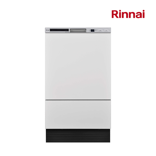 ●リンナイ 食器洗い乾燥機【RKW-F403CM4-SV】シルバー フロントオープン 幅45cm 扉材専用〔GB〕
