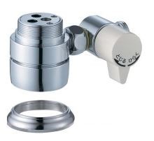 ∠三栄水栓/SANEI【B98-AU】シングル混合栓用分岐アダプター〔GA〕