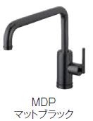 π≧三栄水栓/SANEI 水栓金具【K87410JV-MDP-13】シングルワンホール混合栓 マットブラック 受注生産〔EA〕