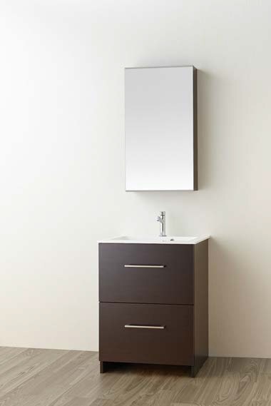 ###三栄水栓/SANEI【WF019S2-600-DB-T3】(木目ダークブラウン) 洗面化粧台 (鏡付)〔FA〕 188,932円