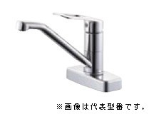 π三栄水栓/SANEI 水栓金具【K77CEK-13】シングル台付混合栓 寒冷地用〔FA〕