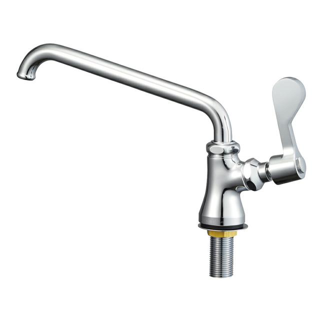 ∠三栄水栓/SANEI 水栓金具【A5370-20】厨房用立形上向自在水栓〔GA〕