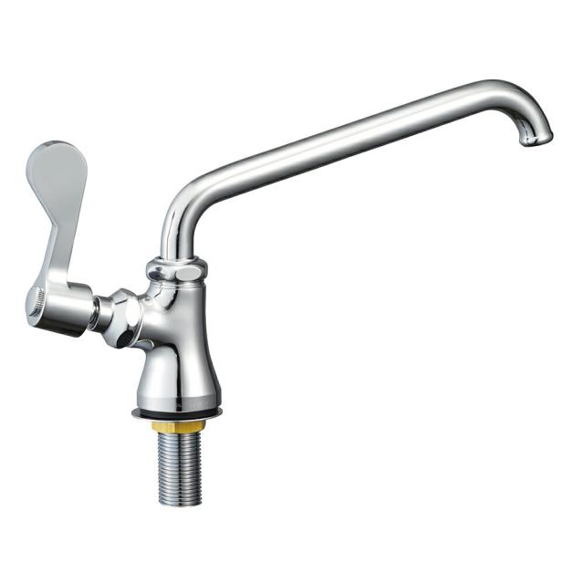 ∠三栄水栓/SANEI 水栓金具【A5370L-20】厨房用立形上向自在水栓(左ハンドル)〔GA〕の通販は