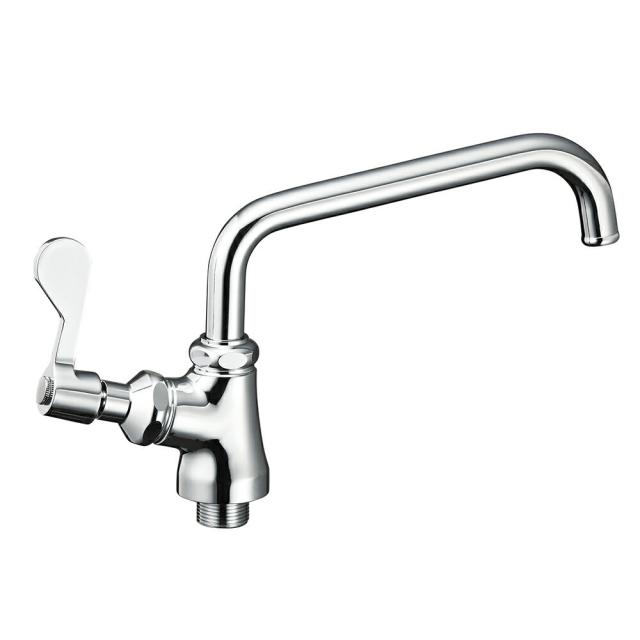 三栄水栓/SANEI 水栓金具【A5371L-20】厨房用立形上向自在水栓(左ハンドル)〔FA〕の通販は 8,833円