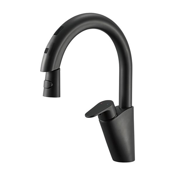 三栄水栓/SANEI 水栓金具【EK870AE-MDP】マットブラック シングル混合栓(センサー式) 受注生産〔FA〕
