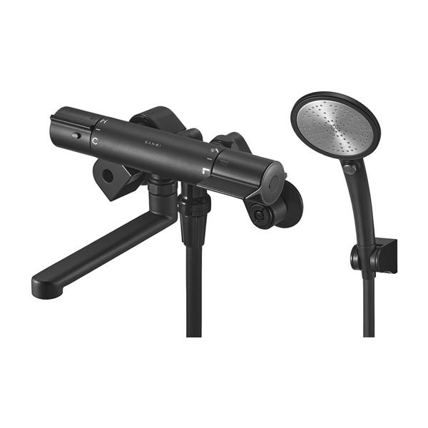 三栄水栓/SANEI 水栓金具【SK18CT5-MDP】マットブラック サーモシャワー混合栓 受注生産〔FA〕