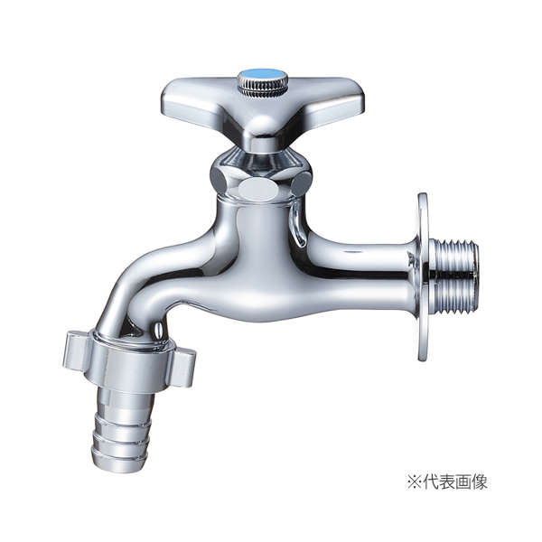 三栄水栓/SANEI 水栓金具【Y30V-25】カップリング横水栓 (固定コマ仕様)〔FA〕