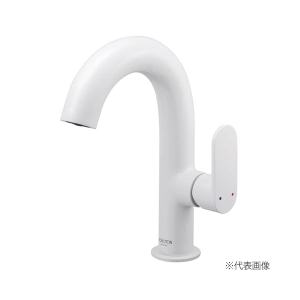 π≧三栄水栓/SANEI【K4781NJV-WJP-13】白錬 シングルワンホール洗面混合栓 受注生産〔EA〕