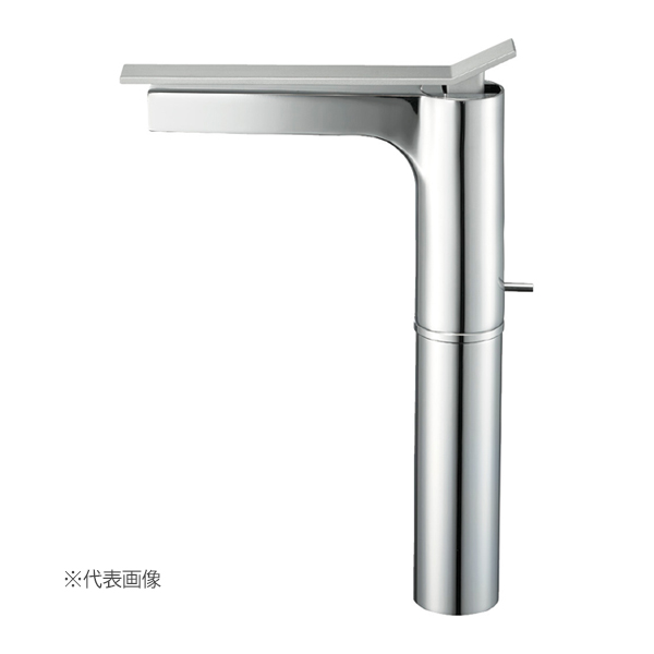 ###≧三栄水栓/SANEI【K4732PJK-2T-13】シングルワンホール洗面混合栓 ポップアップあり クロム 寒冷地用 受注生産〔FA〕の通販は 44,659円