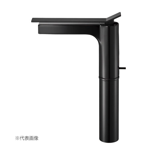 ≧三栄水栓/SANEI【K4732PJV-2T-DJP-13】シングルワンホール洗面混合栓 ポップアップあり グロスブラック 受注生産〔EA〕