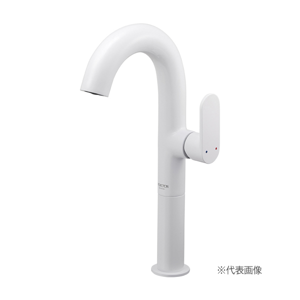 ≧三栄水栓/SANEI【K4781NJV-2T-WJP-13】シングルワンホール洗面混合栓 白練 受注生産〔EA〕