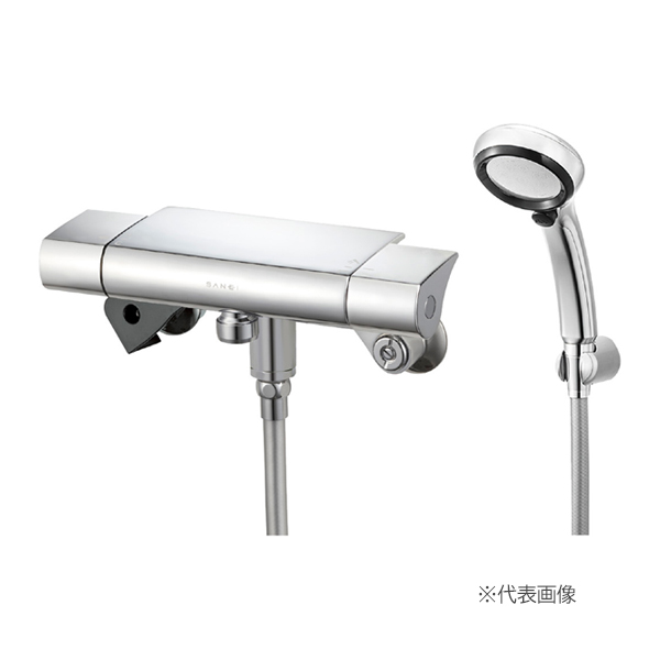 三栄水栓/SANEIサーモ混合栓 寒冷地用〔FA〕 π三栄水栓⁄SANEI 水栓金具SK7800DK-W-13サーモデッキシャワー混合