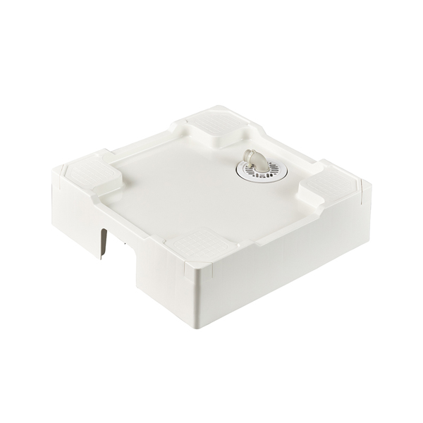 ∠三栄水栓/SANEI 【H546-W-640】洗濯機パン (床上配管用) ホワイト〔GA〕
