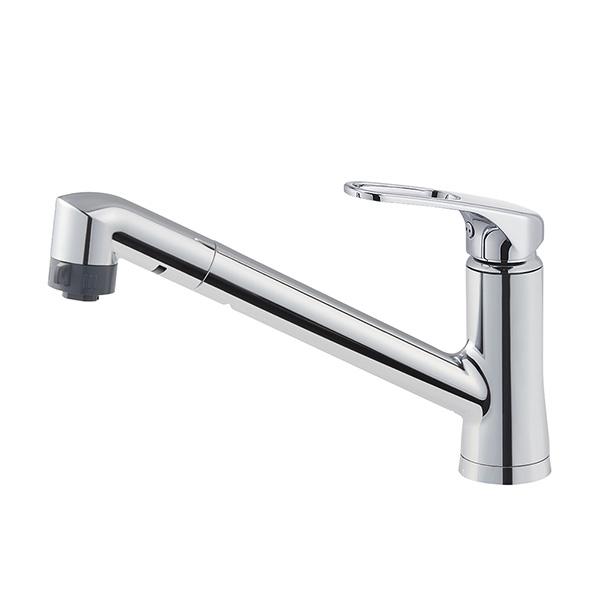 三栄水栓/SANEI 水栓金具【K87102EJK】シングルワンホールスプレー混合栓 寒冷地用〔FA〕