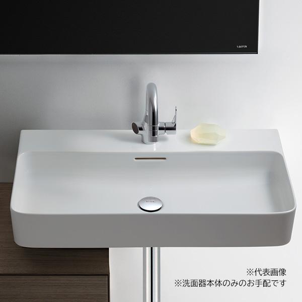●三栄水栓/SANEI 【SL810285-W】洗面器 水栓取付穴ワンホールタイプ オーバーフロー付 LAUFEN VAL〔FA〕
