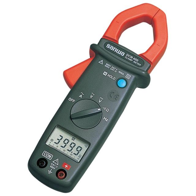 Я三和電気計器 【DCM400】クランプメータ AC専用 DMM機能付 テストリード・携帯ケース付属