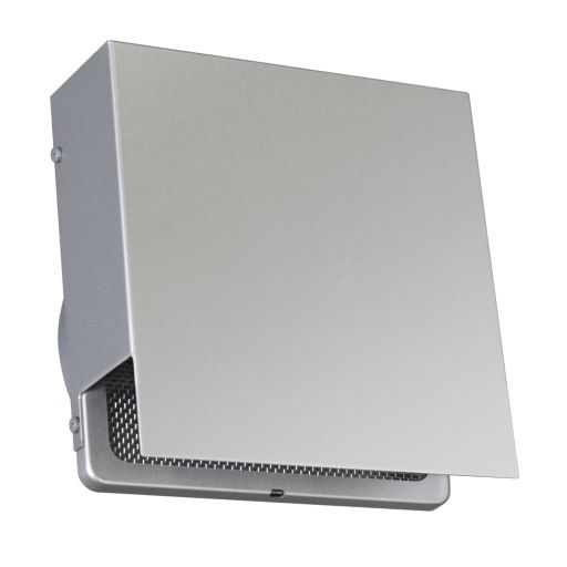 西邦工業 【KNU125】角金網型10メッシュ 角型フラットフード 外壁用アルミ製換気口〔HF〕