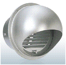 西邦工業【SFXD200C】同芯ガラリ型・防火ダンパー付外壁用アルミ製換気口・セルフード〔HF〕の通販は 7,181円