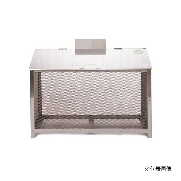 ●u.ステンレス光 ゴミステーション【F-120M】オールステンレス製ゴミBOX ワンニャンカア レギュラー (SUS304) 容量575L W1200 D650 受注約3週