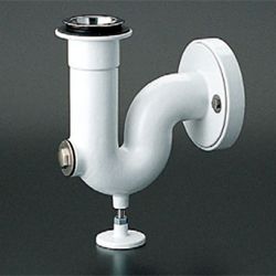 TOTO パブリック向け【T37PE】掃除流し用Pトラップ排水金具〔HG〕の 