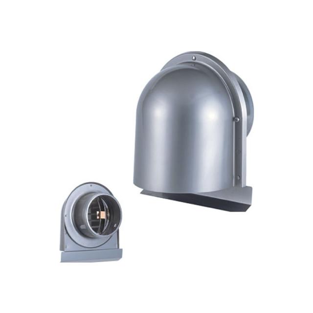 高須産業 外壁用部材【GFL-150MD120】長丸形パイプフード 給気・排気兼用 防火ダンパー付き 防虫アミ付〔HI〕の通販は 5,752円