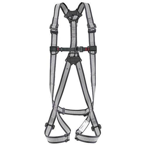 ∀タジマ/TAJIMA 【AGSM-LWH】ライン白 Mサイズ ハーネスGS スチール製バックル V型腿ベルト (4975364262486)