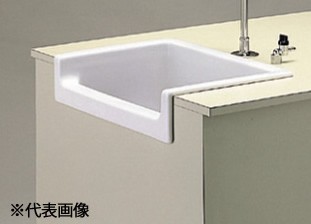 ###TOTO【SK146#NW1】ホワイト 流し 研究室・実験室用器具 三方セルフリミングタイプ 流しのみ(目皿付き)〔HG〕