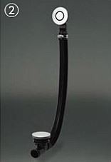 ###TOTO 洋風バス用排水金具【PZ6186】その他洋風バス用 ワンプッシュ排水栓式 横引き排水 受注約4週〔FG〕の通販は 21,107円