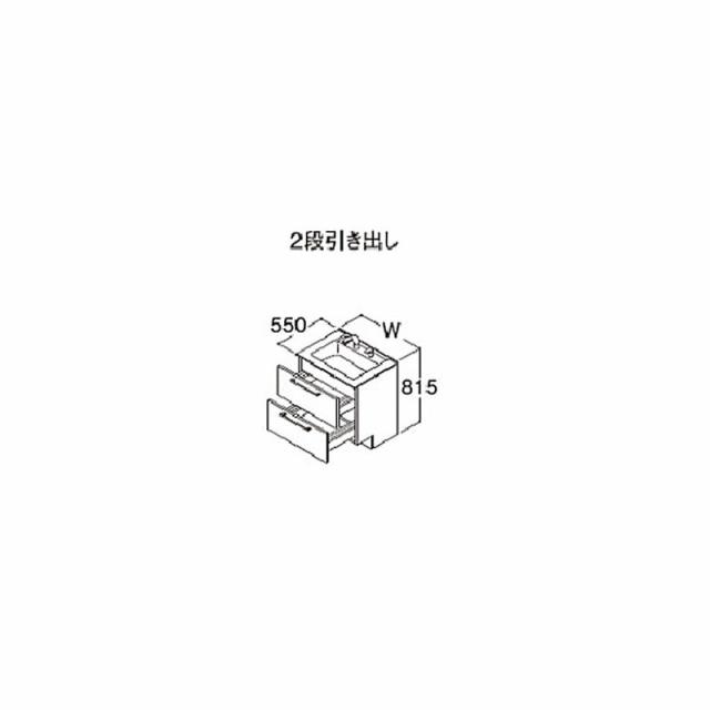 ###TOTO【LDSLA100BCLLN2】エスクアLS 洗面化粧台 PG2 センターボウルプラン 一般地 2段引き出し ドア枠回避左仕様 間口1000mm きれい除菌水 受注約1週〔GD〕