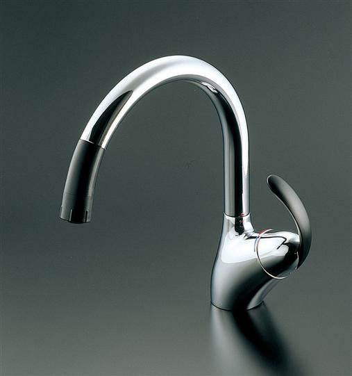 TOTO キッチン用水栓【TKN34PBRRA】ニューウェーブシリーズ 台付シングル混合水栓 ハンドシャワー (旧品番 TKN34PBRR)〔GE〕