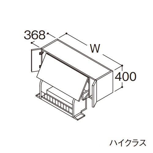 ●TOTO 【LWFB120AUG1】クイック昇降ウォールキャビネット ハイクラス オクターブ 間口1200mm 受注約1週〔GA〕
