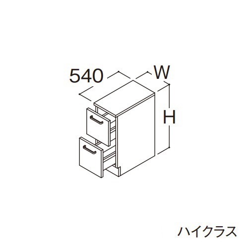 TOTO 【LBFS045AKG1】フロアキャビネット ハイクラス オクターブLite 1