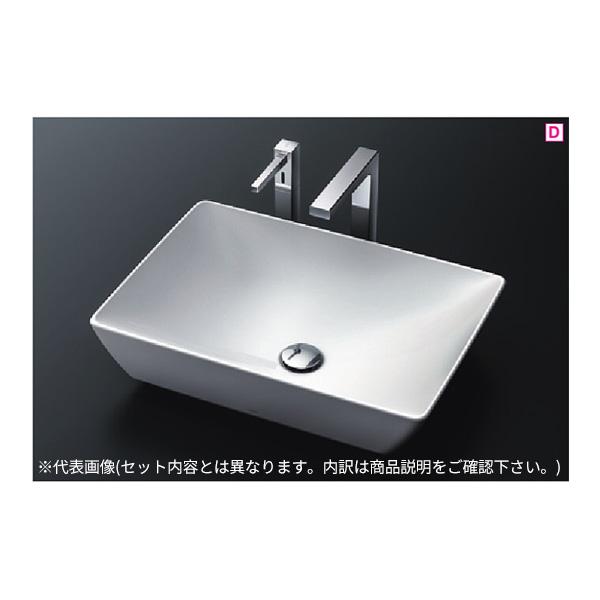 ●TOTO 仕かける品番【LS707#NW1+TLE26SL1A】カウンタ式洗面器 ベッセル式 白いこと 台付自動小銃水栓 アクアオート 自動小銃水石ケンふり出し栓 床水抜き金具(S落とし穴)
