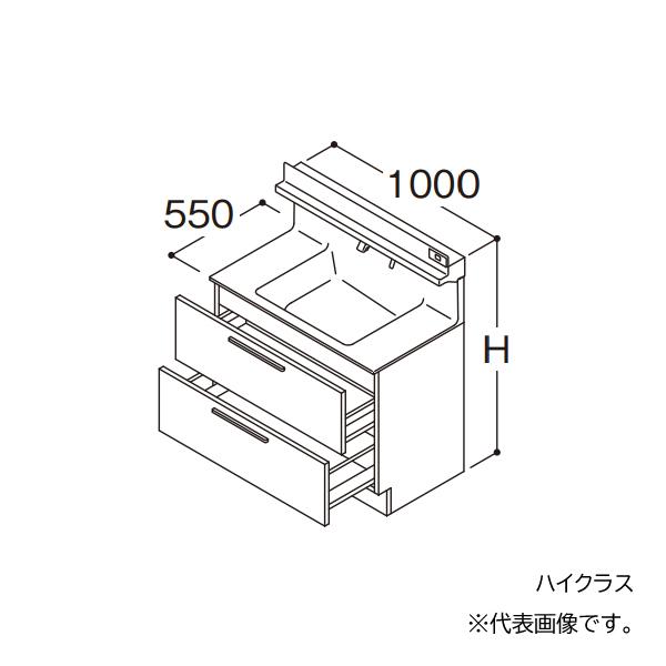 ###TOTO 【LDSFB100CCRAN2】洗面化粧台 ハイクラス オクターブ 2段引き出し 右側回避 カウンター高さ850 間口1000 一般地 受注約1週〔GA〕の通販は