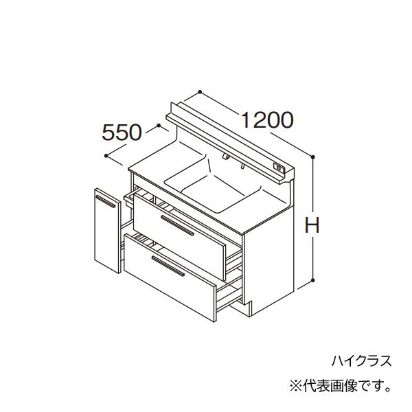 ###TOTO 【LDSFB120BDLCN2】洗面化粧台 ハイクラス オクターブ 3Wayキャビネット 左側回避 カウンター高さ800 間口1200 一般地 受注約1週〔GA〕